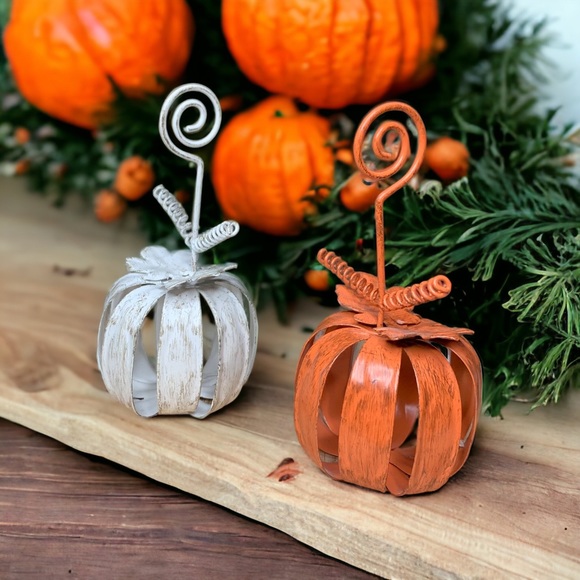 Hobby Lobby Holiday Hobby Lobby Metal Pumpkin Card Photo Holders